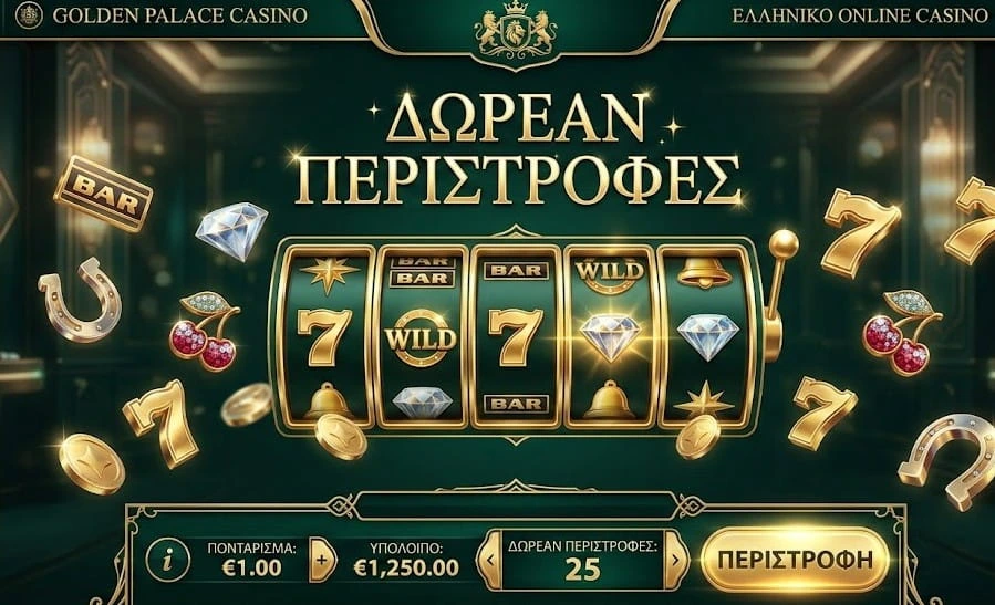 Free spins και προσφορές σε ελληνικό online casino.
